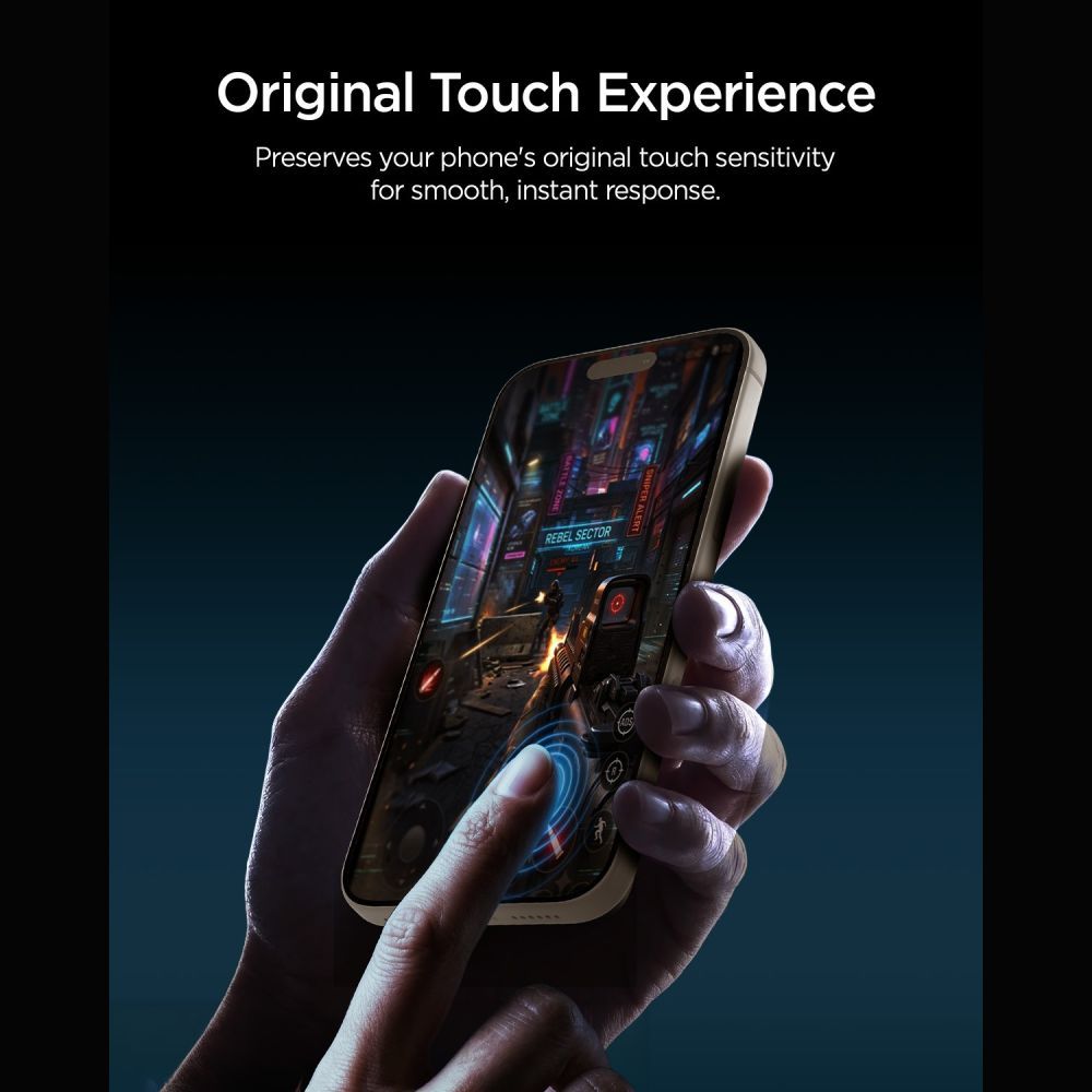 Spigen Glas.tR EZ Fit Pro HD AC Privacy tempereret glas til iPhone 18 Pro Max
