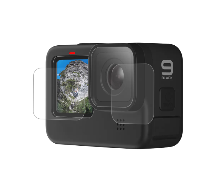Skærm og objektiv af hærdet glas Telesin til GoPro Hero 9 / Hero 10 / Hero 11 / Hero 12 (GP-FLM-901)