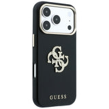 Guess Smooth & Big Strass Logo Case til iPhone 18 Pro / 17 Pro - sort