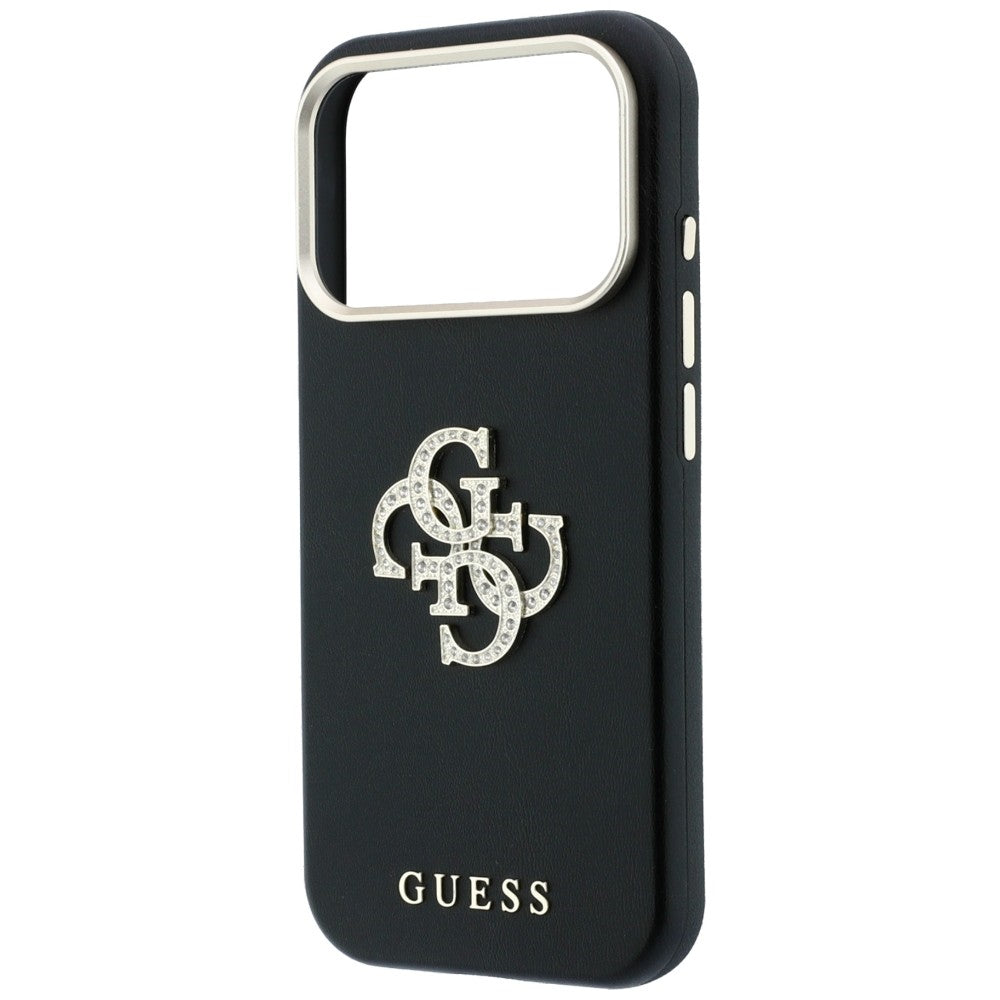 Guess Smooth & Big Strass Logo Case til iPhone 18 Pro / 17 Pro - sort
