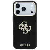 Guess Smooth & Big Strass Logo Case til iPhone 18 Pro Max / 17 Pro Max - sort