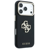 Guess Smooth & Big Strass Logo Case til iPhone 18 Pro Max / 17 Pro Max - sort