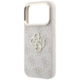 Guess 4G og Big Strass Logo Case til iPhone 18 Pro Max / 17 Pro Max - Pink