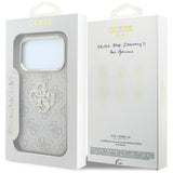 Guess 4G og Big Strass Logo Case til iPhone 18 Pro Max / 17 Pro Max - Pink