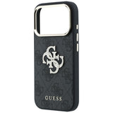 Guess 4G og Big Strass Logo Case til iPhone 18 Pro / 17 Pro - sort