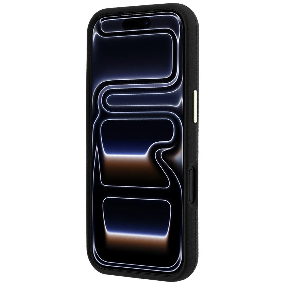 Guess Grained & Big Resin Logo Case til iPhone 18 Pro / 17 Pro - sort