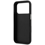 Guess Grained & Big Resin Logo Case til iPhone 18 Pro / 17 Pro - sort