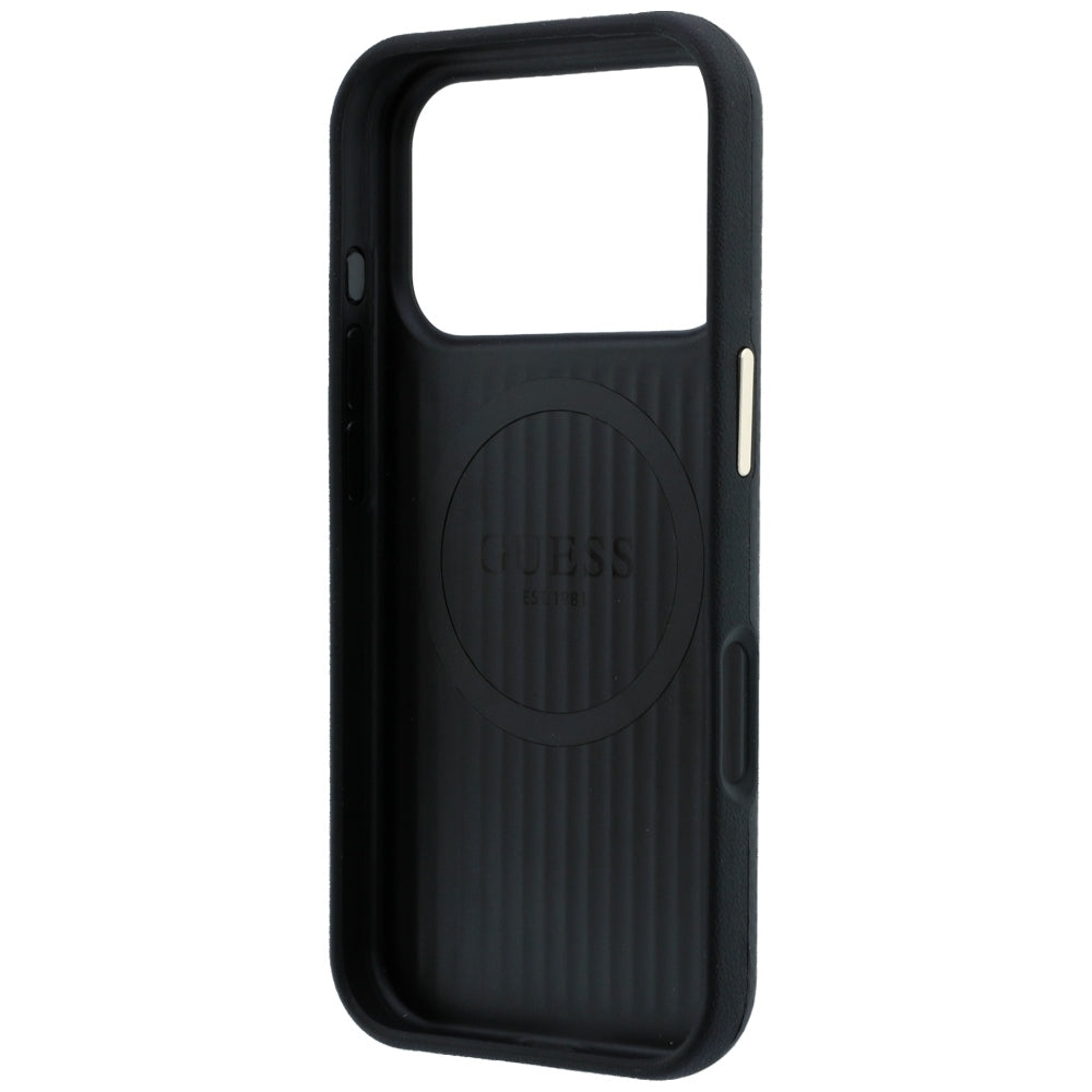Guess Kevlar Triangle Logo MagSafe Case til iPhone 18 Pro Max / 17 Pro Max - sort