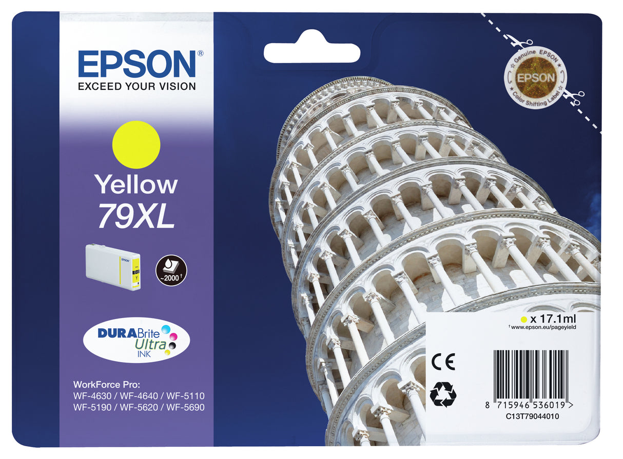 Epson 79XL Gul 2000 sider Blæk C13T79044010