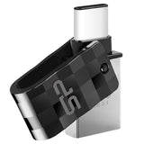 Silicon Power Mobile C31 USB-nøgle 32 GB USB Type-A / USB Type-C 3.2 Gen 1 (3.1 Gen 1) Sort, Sølv