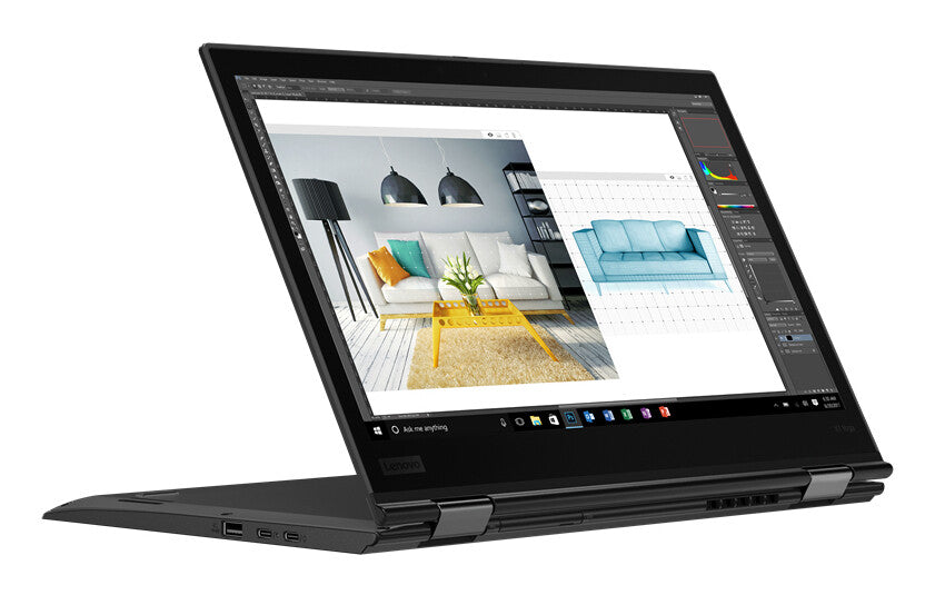 T1A Lenovo ThinkPad X1 Yoga (3rd Gen) Refurbished Intel® Core™ i7 i7-8650U Hybrid (2-i-1) 35,6 cm (14") Berøringsskærm Fuld HD 16 GB LPDDR4x-SDRAM 512 GB SSD Wi-Fi 6 (802.11ax) Windows 10 Pro Sort