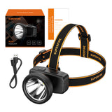 Superfire HL55 forlygter, 150 lm, USB-C, 4 måder, 270 m
