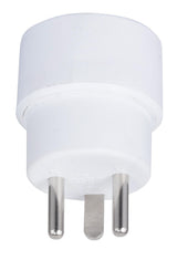 E-LINE Adapter fra DK m/j til Schuko hvid