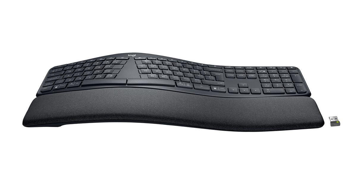 Logitech ERGO K860 Split for Business tastatur Kontor Bluetooth QWERTY US International Grafit