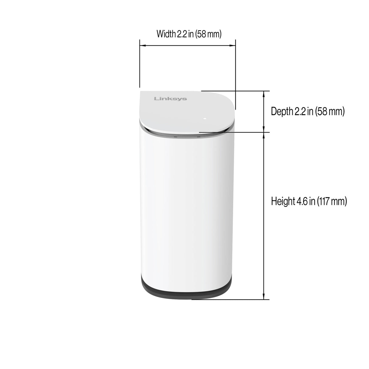 Linksys Velop Micro 6 Dual-band (2,4 GHz / 5 GHz) Wi-Fi 6 (802.11ax) Hvid 4 Intern