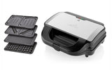 Eta Sorento 3151 90010 sandwichtoaster 900 W Sort, Rustfrit stål