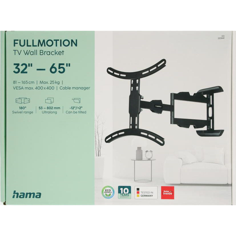 Hama Tv Wall Bracket Full Motion Long Arm Vesa Up To 400x400