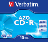 Verbatim AZO Crystal 10x CD-R 700MB