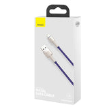 USB-kabel til Lightning Baseus Cafule, 2,4 A, 1 m (lila)