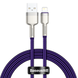 USB-kabel til Lightning Baseus Cafule, 2,4 A, 1 m (lila)