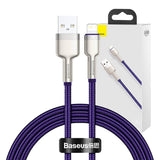 USB-kabel til Lightning Baseus Cafule, 2,4 A, 1 m (lila)