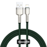 USB-kabel til Lightning Baseus Cafule, 2,4 A, 1 m (grøn)