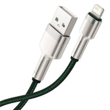 USB-kabel til Lightning Baseus Cafule, 2,4 A, 1 m (grøn)