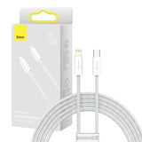 USB-C-kabel til Lightning Baseus Dynamic Series, 20W, 2m (hvid)