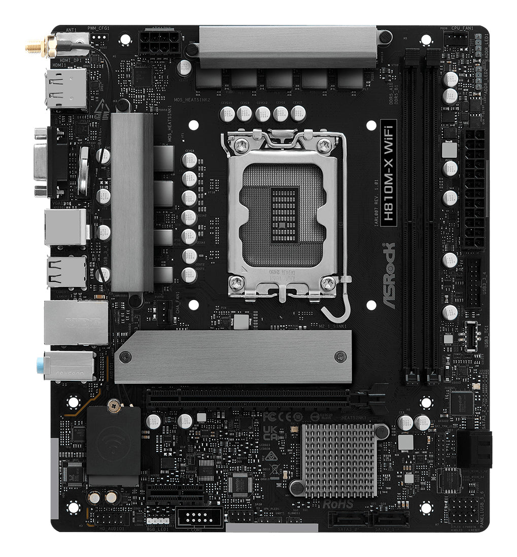 ASRock H810M-X WiFi Micro-ATX LGA1851