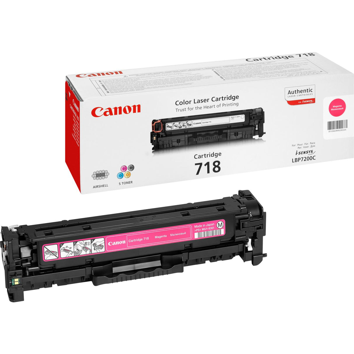 Canon CRG-718 M tonerpatron 1 stk Original Magenta