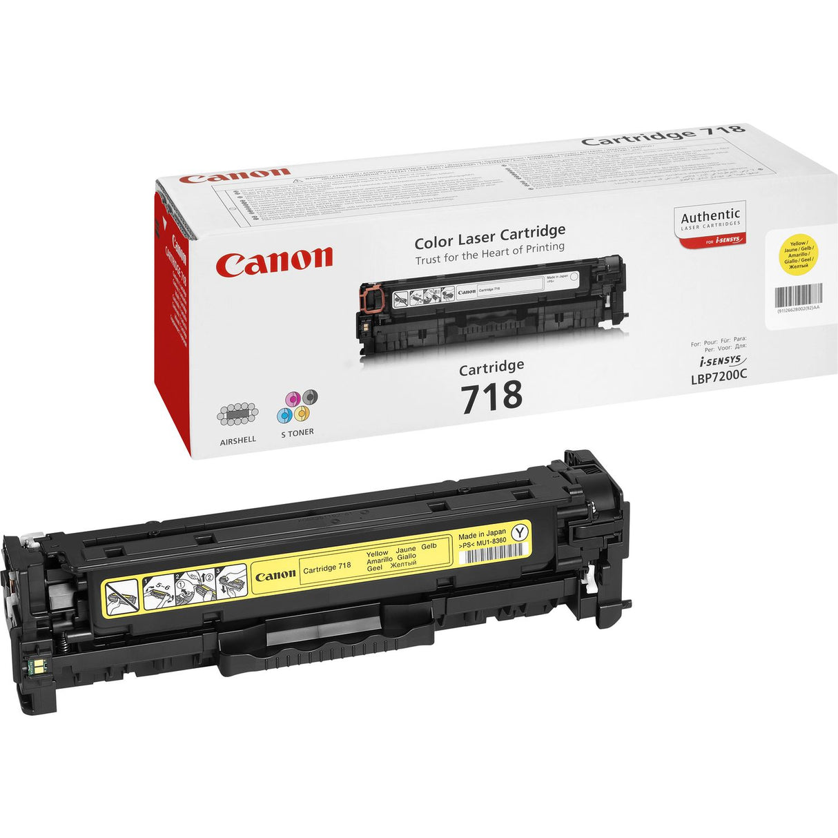 Canon CRG-718 Y tonerpatron 1 stk Original Gul
