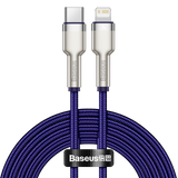 Baseus Cafule serie USB-C kabel til Lightning, 20W, 2m (lila)