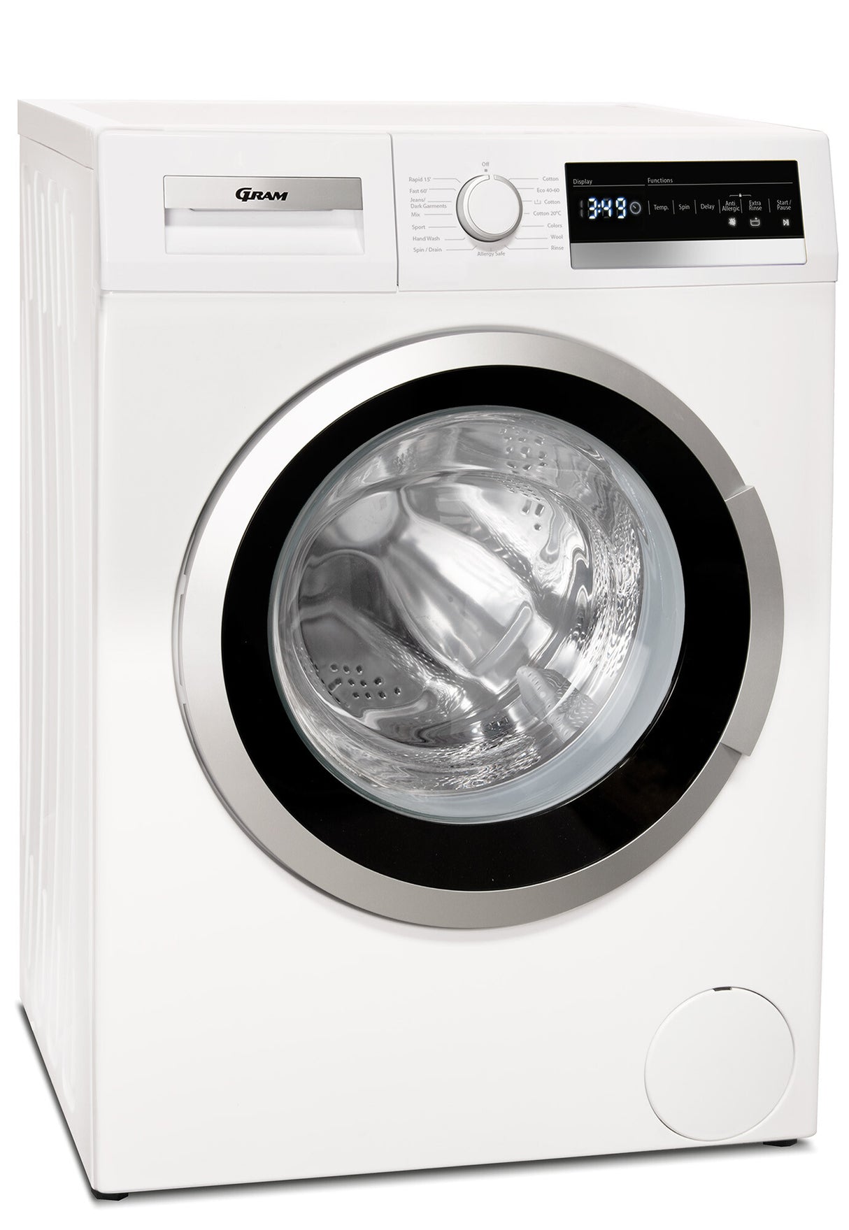 Gram WDE 71814-92 vaskemaskine Front-læsning 8 kg 1400 rpm Hvid