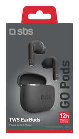 SBS TEEARTWSGOPODSK hovedtelefoner/headset True Wireless Stereo (TWS) I ørerne Opkald/musik Bluetooth Sort
