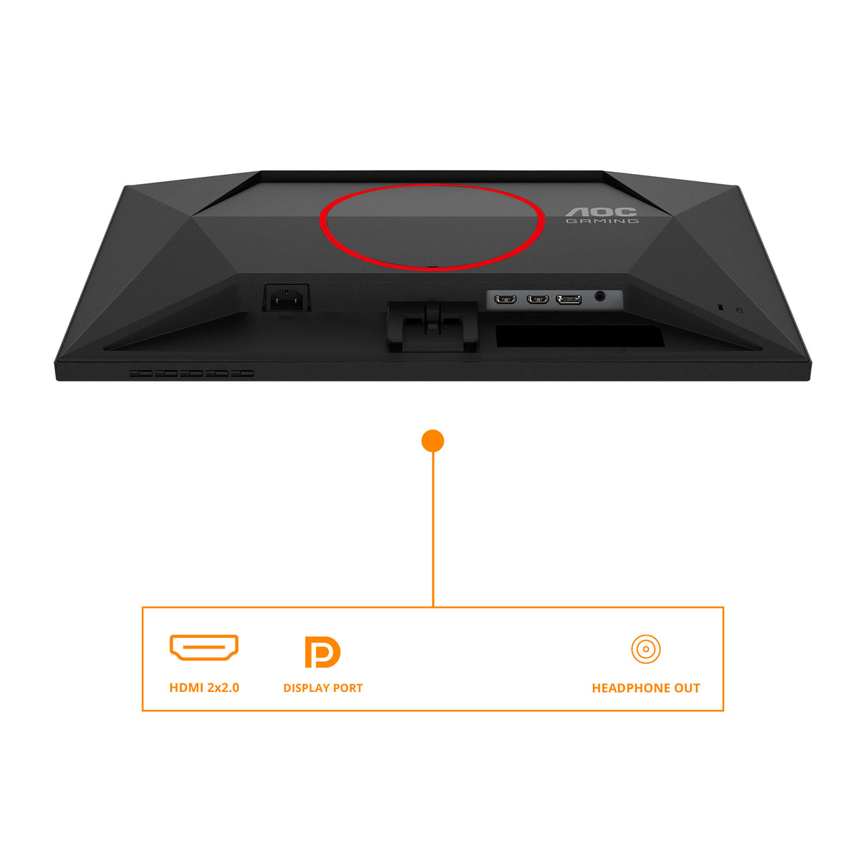 AOC G4 25G4SRE computerskærm 62,2 cm (24.5") 1920 x 1080 pixel Fuld HD LED Sort, Rød