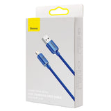 Baseus Crystal Shine kabel USB til Lightning, 2,4 A, 1,2 m (blå)
