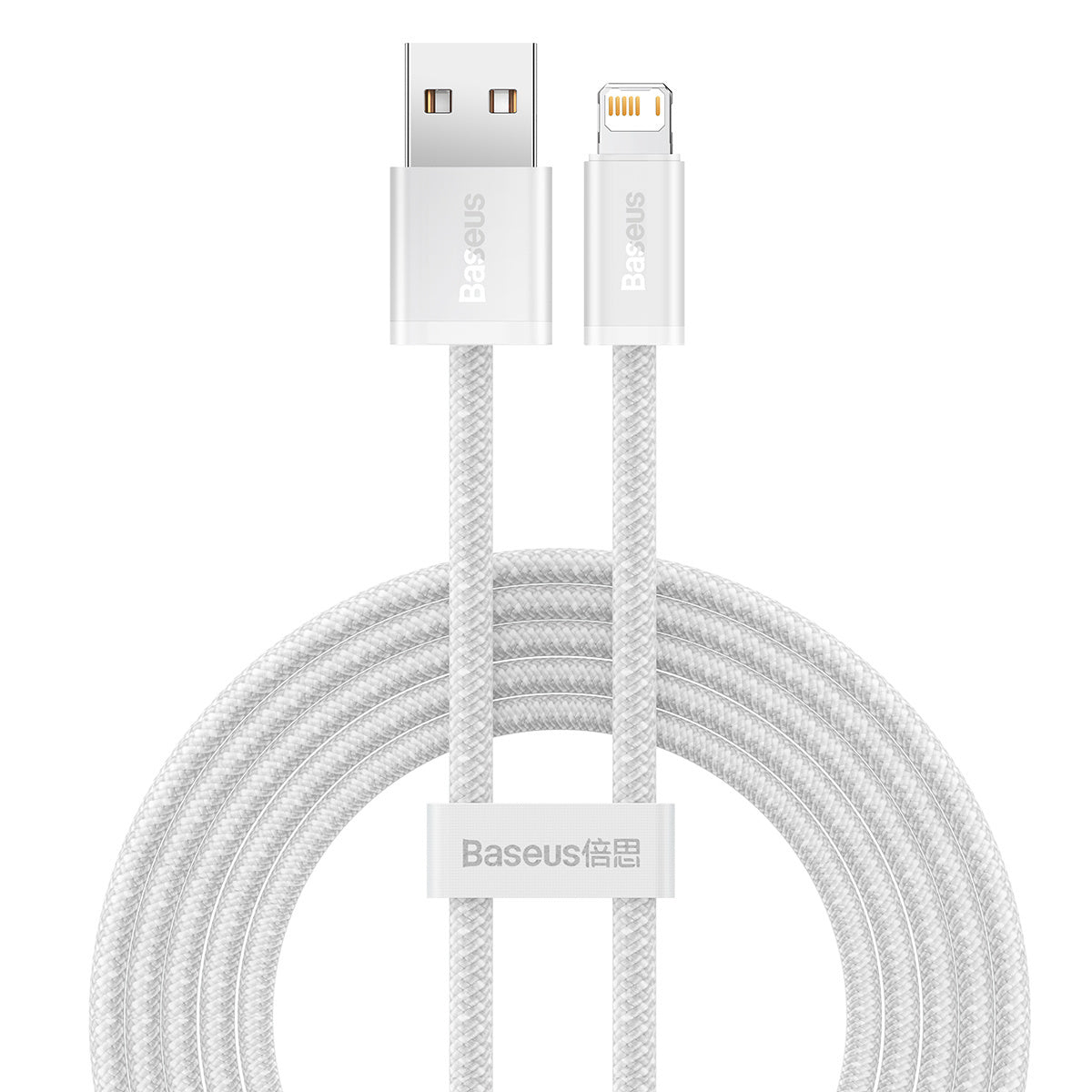 Baseus Dynamisk kabel USB til Lightning, 2,4 A, 2 m (hvid)