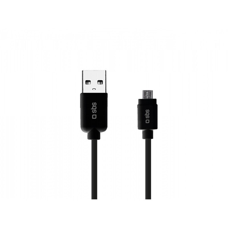 SBS 1m USB2.0/MicroUSB USB-kabel USB A Micro-USB A 0,48 Gbit/sek. Sort