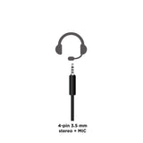 Gembird GHS-05-R hovedtelefoner/headset Ledningsført Spil Sort, Rød