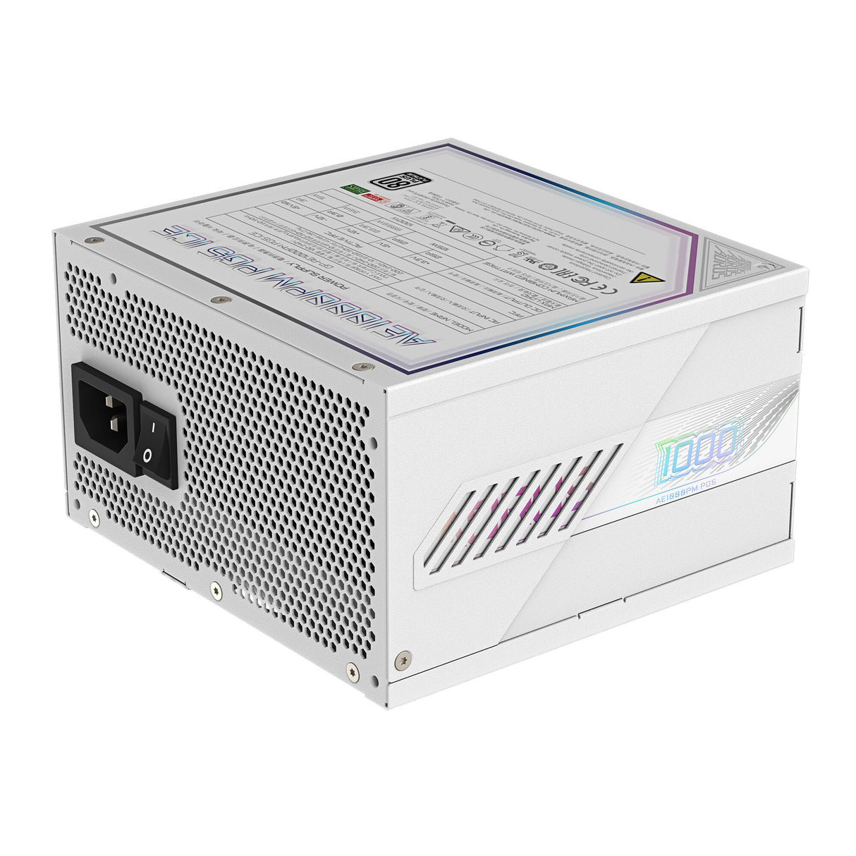 GIGABYTE AORUS ELITE P1000W ICE enhed til strømforsyning 1000 W 20+4 pin ATX ATX Hvid