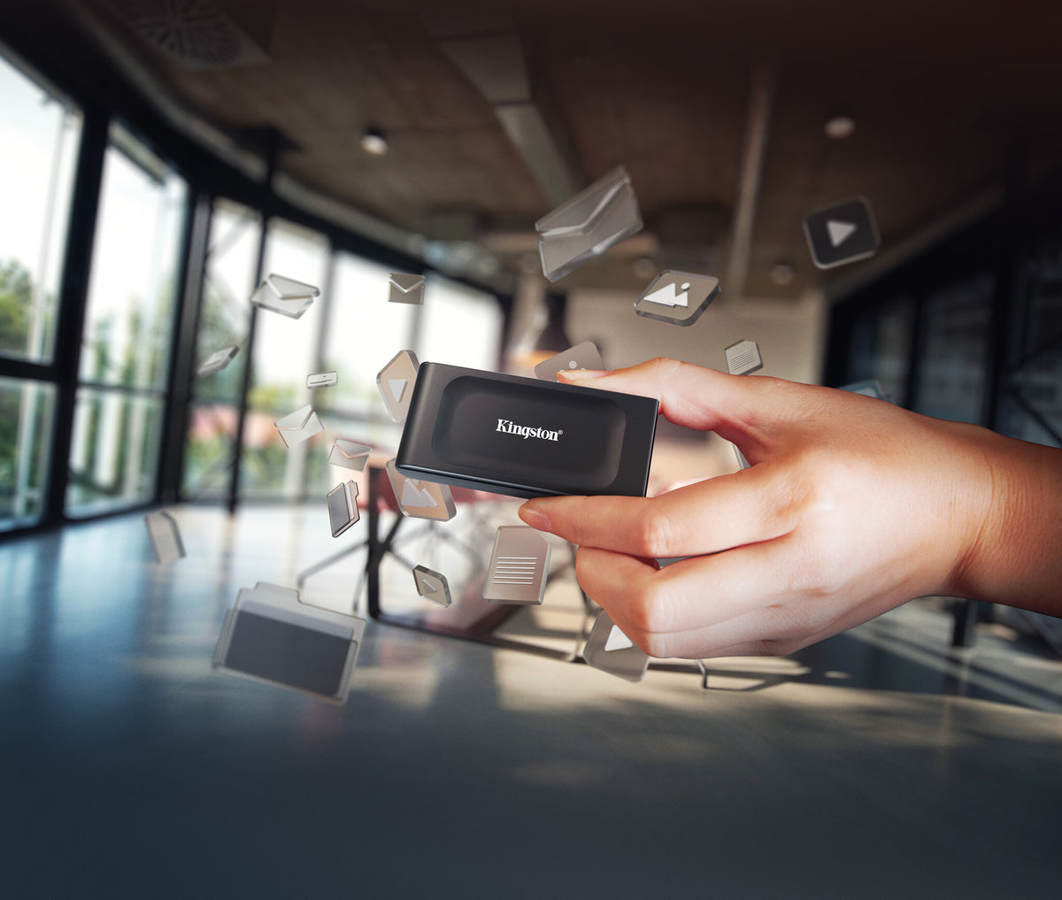 Kingston Technology 2 TB XS1000 External USB 3.2 Gen 2 – bærbart SSD-drev