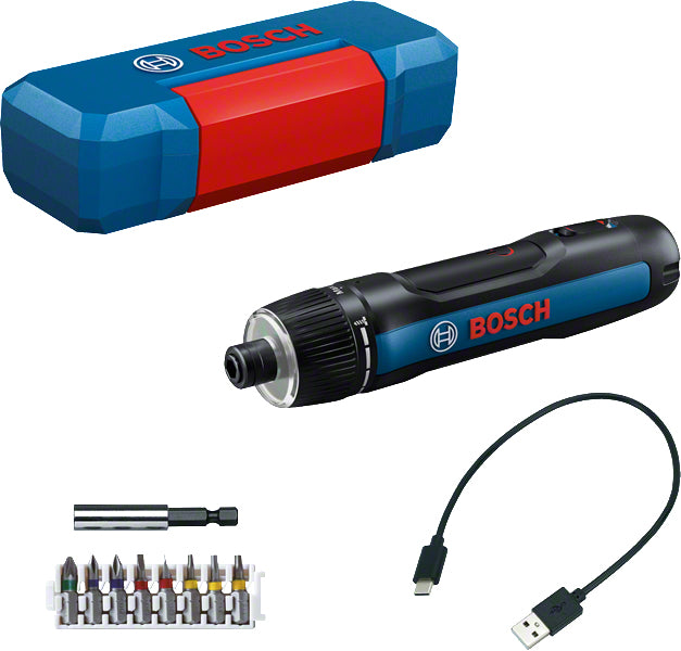 Bosch Go (Gen3) Professional 1/4 Skruemaskine, 8 dele