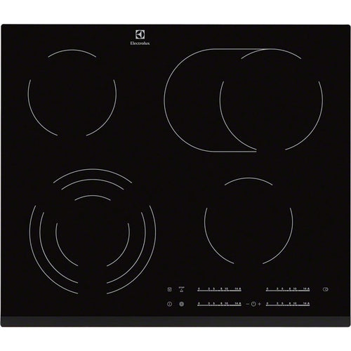Electrolux EHF6547FXK kogeplade Sort Indbygget 4 zone(s)