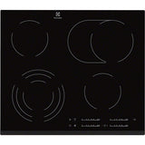 Electrolux EHF6547FXK kogeplade Sort Indbygget 4 zone(s)