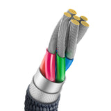 Baseus Crystal Shine kabel USB til USB-C, 100W, 1,2m (sort)