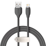 Baseus Jelly kabel USB til Lightning, 2,4A, 1,2m (sort)