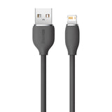 Baseus Jelly kabel USB til Lightning, 2,4A, 1,2m (sort)
