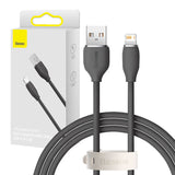 Baseus Jelly kabel USB til Lightning, 2,4A, 1,2m (sort)