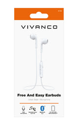 Vivanco Free And Easy Headset Trådløs I ørerne Opkald/musik Bluetooth Hvid