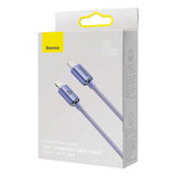 Baseus Crystal kabel USB-C til Lightning, 20W, PD, 2m (violet)